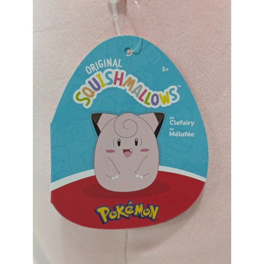 Pokemon Clefairy Squishmallows Plush Soft‎ Stuffed Toy w Tag 12–14 in